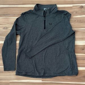 Ladies Cinch Brand Chevron Pattern 1/4 zip pullover.    Sz XL.